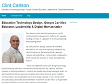 Tablet Screenshot of clintcarlson.com